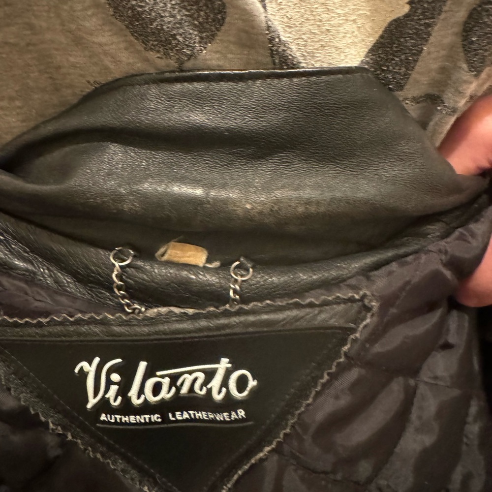 Leather USA bomber jacket.